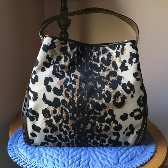 ❤️ Coach Madison Phoebe Ocelot Shoulder Bag - Picture 3 of 8